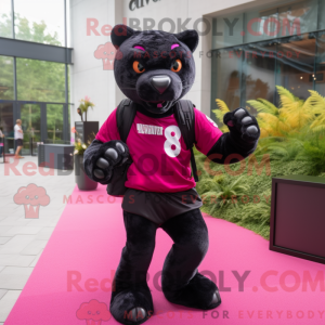 Magenta Panther maskot...