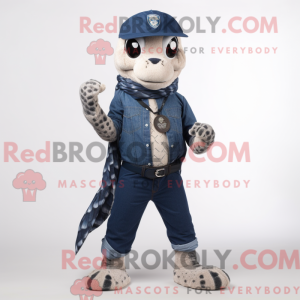 Navy Python mascot costume...