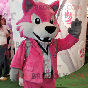 Costume de mascotte de Pink...