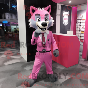 Costume de mascotte de Pink...