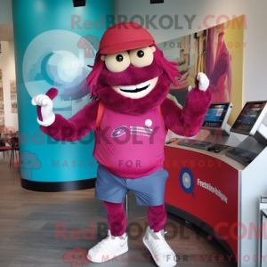 Magenta Gyro maskot kostume...