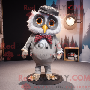 Gray Owl maskot kostume...