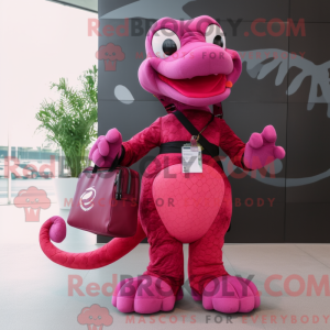 Magenta Python mascot...