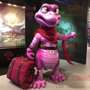 Magenta Python maskot...