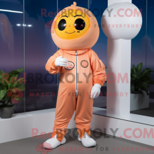 Peach Astronaut mascot...