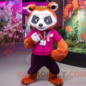 Magentaroter Roter Panda...