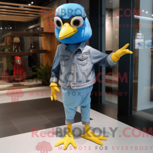 Sky Blue Canary mascot...