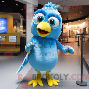 Sky Blue Canary mascot...