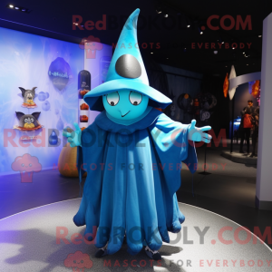 Cyan Hexenhut Maskottchen...