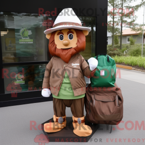 Brown Leprechaun Hat mascot...