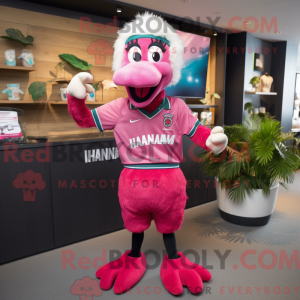 Flamingo mascot costume...