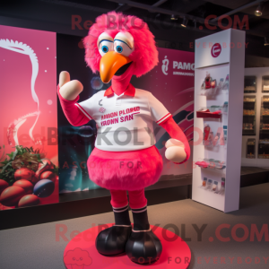 Flamingo mascot costume...