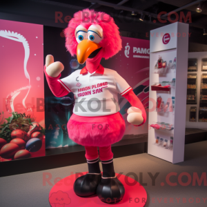 Flamingo maskot kostume...