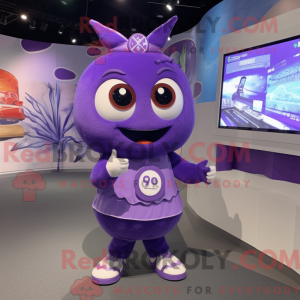 Purple Tuna mascot costume...