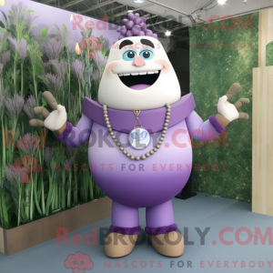 Lavender Strongman mascot...