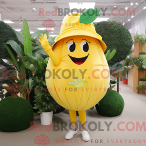 Lemon Yellow Apricot mascot...