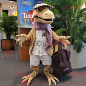 Tan Deinonychus maskot...