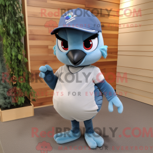 Grey Blue Jay maskot...