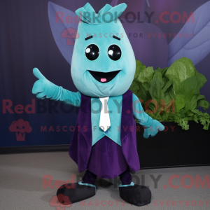 Teal Beet mascot costume...