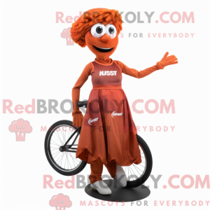 Rust Unicyclist mascot...