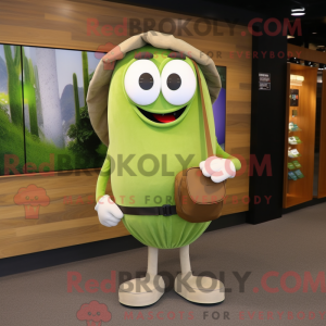 Olive Oyster mascot costume...