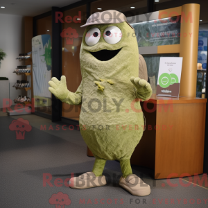 Olive Oyster mascot costume...