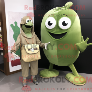 Olive Oyster mascot costume...