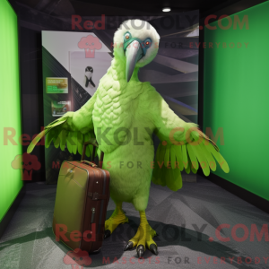 Lime Green Vulture maskot...