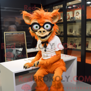 Orange Gargoyle mascot...
