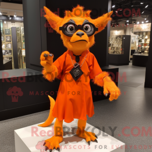 Orange Gargoyle mascot...