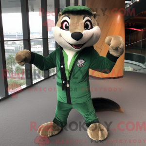Forest Green Weasel maskot...