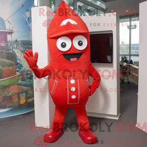 Red Ray maskot kostume...
