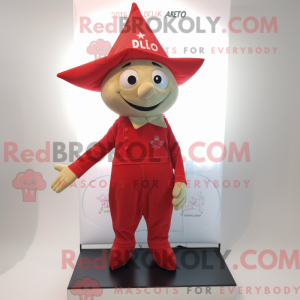 Red Ray mascot costume...