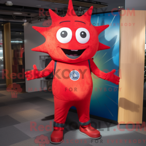 Red Ray maskot kostume...