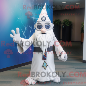 White Wizard maskot kostume...
