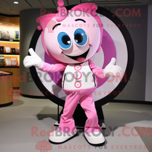 Pink Plate Spinner mascot...