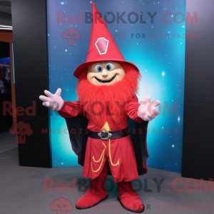 Red Wizard-maskotdraktfigur...
