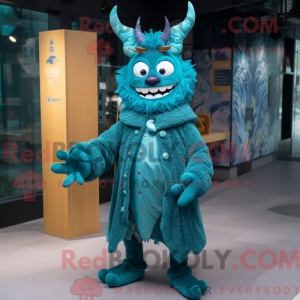 Postava maskota Teal Devil...