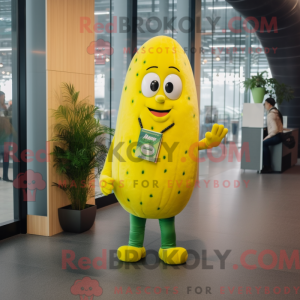 Yellow Cucumber mascot...