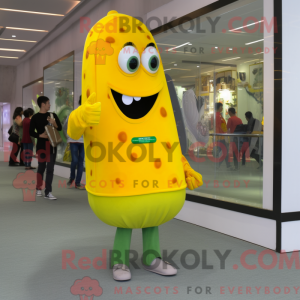 Yellow Cucumber mascot...