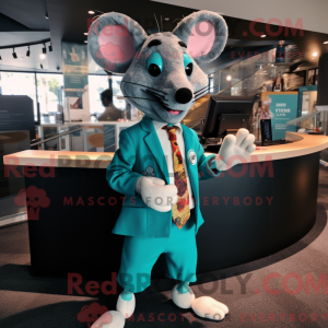 Teal Rat máscara de máscara...
