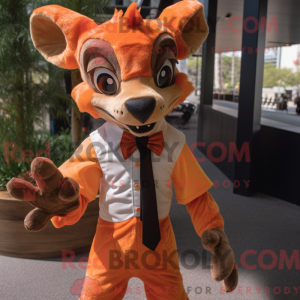 Orange Chupacabra maskot...