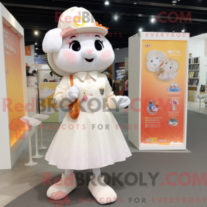 White Apricot mascot...