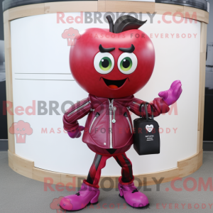Magenta Apple mascot...