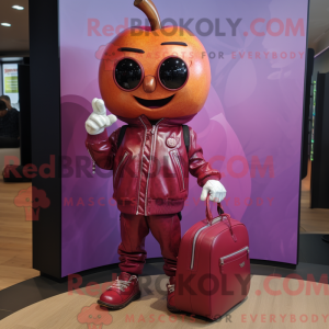 Magenta Apple Maskottchen...