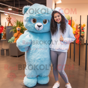 Sky Blue Alpaca mascotte...