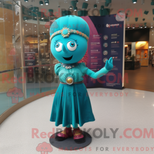 Turquoise Juggle mascot...