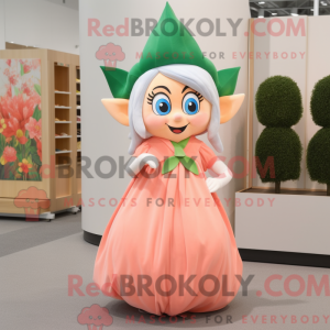 Peach Elf mascot costume...