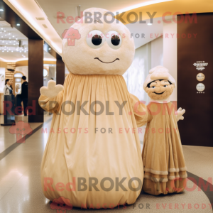 Beige Dim Sum mascot...
