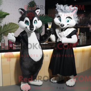 Skunk-maskotdraktfigur...